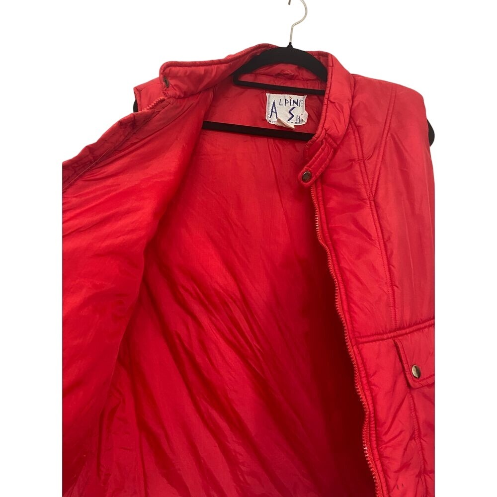 Alpine Ski Red Men's Vest Size XL - Picture 2 of 9